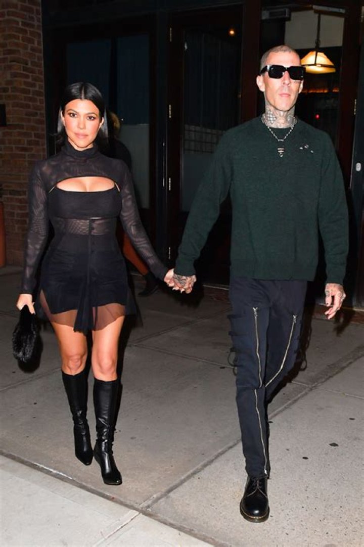 Kourtney Kardashian’s Sheer Mini Dress On Travis Barker Date – Photos – Hollywood Life