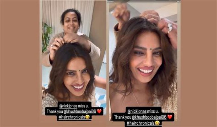 Priyanka Chopra With Natural Undone Hair Reveals She & Nick Have Been In Self Isolation For 8 Days