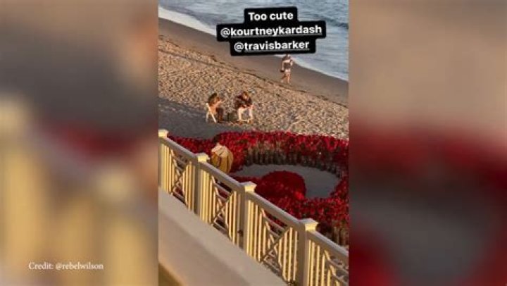 Rebel Wilson Spies On Kourtney Kardashian & Travis Barker Recreating Their Proposal On 1st Anniversary